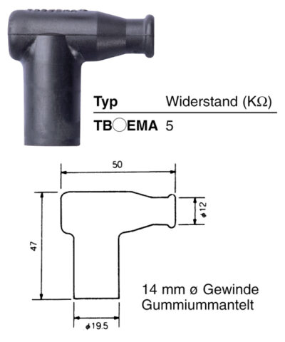 Capuchon antiparasite TB05EMA [8636] - NGK