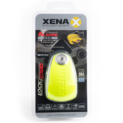 Bloque disque Alarme XX10  Jaune Fluo SRA - Xena