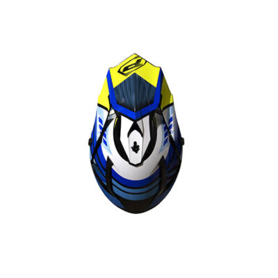 CASQUE 3180 BLEU/JAUNE FLUO - Progrip