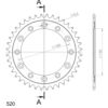 Couronne acier Pas 520 - 40 dents Honda XL600 RM/LM F PD04 - Supersprox (CA30440)