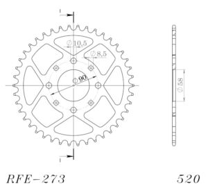 Couronne acier 45 dents KTM 125 Duke 2011-2013 Supersprox – CA22145