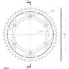 Couronne acier Pas 520 - 48 dents Suzuki DR750 S K SR41B - Supersprox (CE50148)