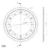 Couronne acier Pas 520 - 48 dents Yamaha WR125 - Supersprox (CC50048)