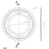 Couronne acier Pas 525 - 42 dents Yamaha TDM850 4TX - Supersprox (CC60342)