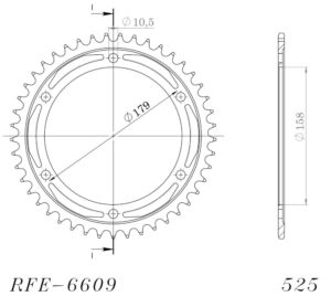 Couronne acier 45 dents Aprilia ETV1000 Caponord PS / Rally Raid 2001-2008 – Supersprox CI80445