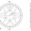 Couronne acier Pas 532 - 48 dents Suzuki GSX-R 1100 532 K GV73A;GV73B;GV73C;GV73D;GV73E - Supersprox (CE90148)