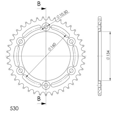 Couronne aluminium 32 dents Honda CBR1000 RR Fireblade - Supersprox