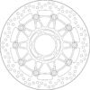 Disque de frein 5050 Ducati 1100 Hypermotard B100 - SBS