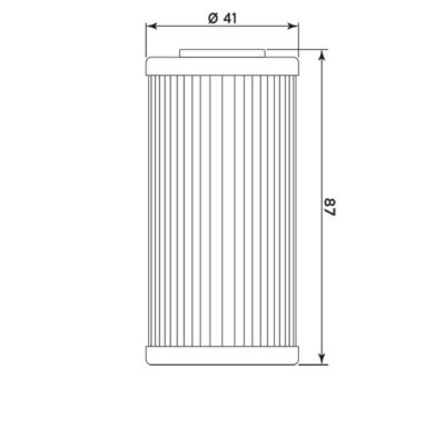 Filtre à huile B9006 (MEIWA) BMW G450 SMR - MIW