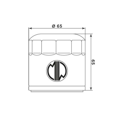 Filtre à huile BE12001 (MEIWA) Benelli 502C - MIW