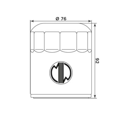 Filtre à huile BU10002 (MEIWA) - MIW