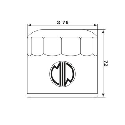 Filtre à huile D6001 (MEIWA) - MIW