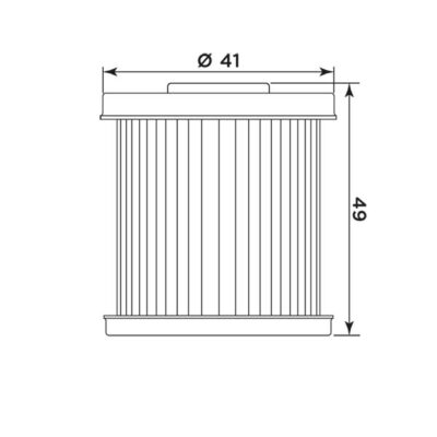 Filtre à huile DA16002 (MEIWA) Daelim B Bone 125 - MIW