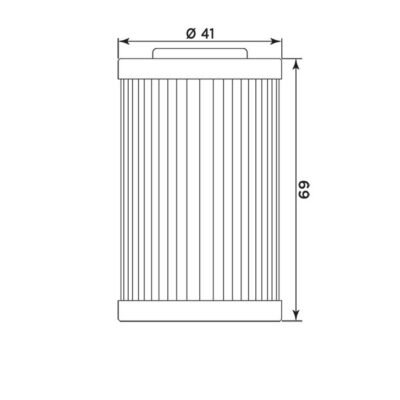 Filtre à huile KT8001 (MEIWA) Beta RR250 - MIW