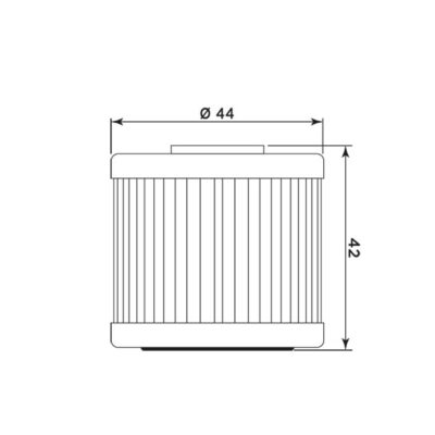 Filtre à huile KY7001 (MEIWA) Kawasaki 300J - MIW