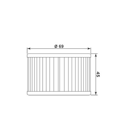 Filtre à huile KY7004 (MEIWA) Kymco Venox 250 R2 - MIW