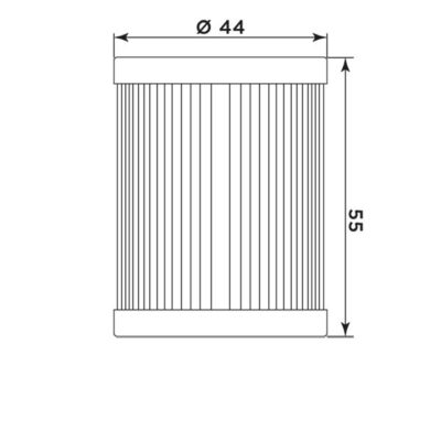 Filtre à huile S3008 (MEIWA) Arctic Cat Cat 2x4 250 - MIW