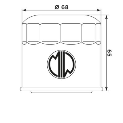 Filtre à huile S3011 (MEIWA) - MIW