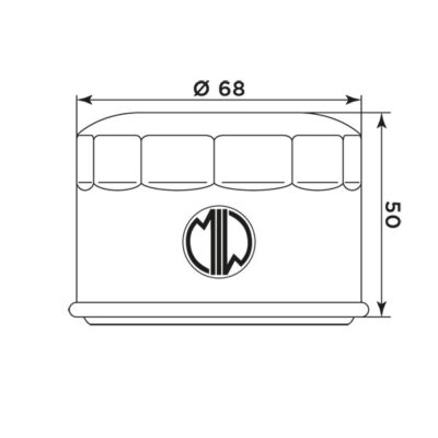 Filtre à huile Y4011 (MEIWA) Kymco MXU500 - MIW