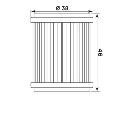 Filtre à huile Y4013 (MEIWA) Fantic XEF 250 - MIW