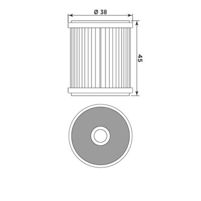 Filtre à huile Y4015 (MEIWA) TM Cross 250 /F - MIW