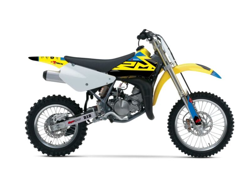 Kit Déco ROUND SUZUKI RM 85 (2002-2022) Jaune - UP