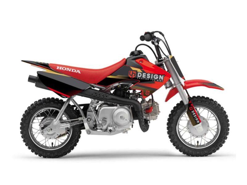 Kit Déco SPIKE HONDA CRF 50 (2007-2012) Noir-Rouge - UP