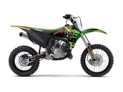 Kit Déco SPIKE KAWASAKI KX 85 (2022-2022) Noir-Vert - UP