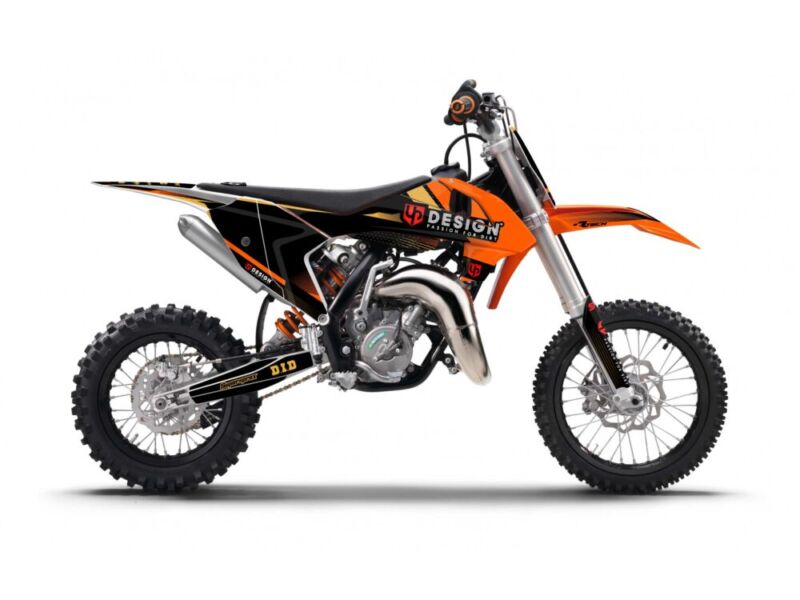Kit Déco SPIKE KTM SX 65 (2016-2018) Noir-Orange - UP