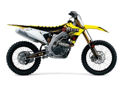 Kit Déco SPIKE SUZUKI RMZ 250 (2010-2018) Noir-Jaune - UP