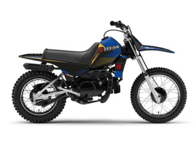 Kit Déco SPIKE YAMAHA PW 80 (1983-2012) Noir-Bleu - UP