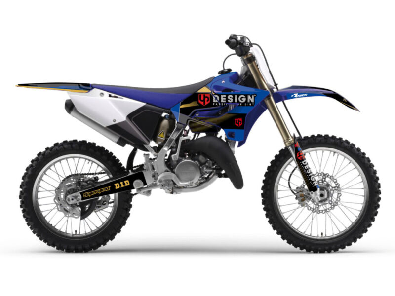 Kit Déco SPIKE YAMAHA YZ (2006-2008) Noir-Bleu - UP