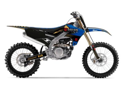 Kit Déco SPIKE YAMAHA YZ 250 F (2009) Noir-Bleu - UP