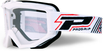 Masque moto cross ATZAKI Base 3201 Blanc - Progrip