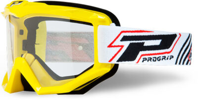 Masque moto cross ATZAKI Base 3201 Jaune - Progrip