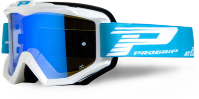 Masque moto cross ATZAKI Mirror 3201 Blanc - Progrip