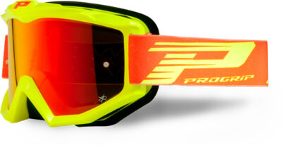 Masque moto cross ATZAKI Mirror 3201 Jaune Fluo - Progrip