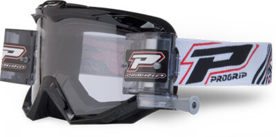 Masque moto cross ATZAKI Roll-Off 3201 Noir - Progrip