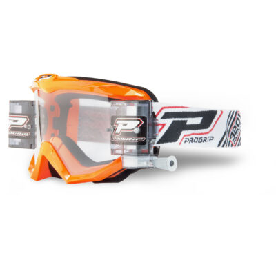 Masque moto cross ATZAKI Roll-Off 3201 Orange - Progrip