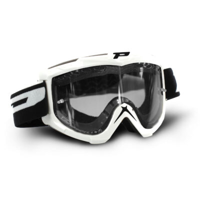 Masque moto cross NASWA Base Double Lens 3301 Blanc - Progrip