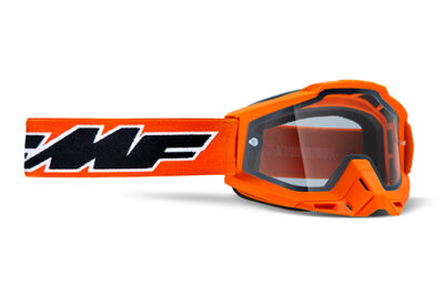 Masque moto cross POWERBOMB Enduro Rocket Orange - Ecran Transparent - FMF