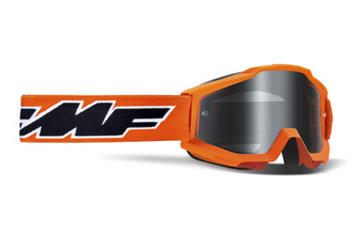 Masque moto cross POWERBOMB Enfant Rocket Orange - Ecran Miroir Silver - FMF