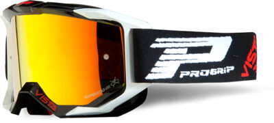 Masque moto cross VISTA Mirror 3303 Blanc/Noir - Progrip