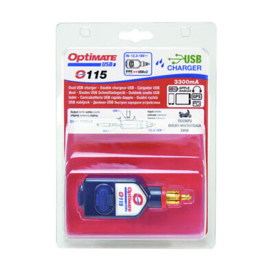 O-115 Chargeur USB Double sortie 3300mA T115 TECMATE - Optimate