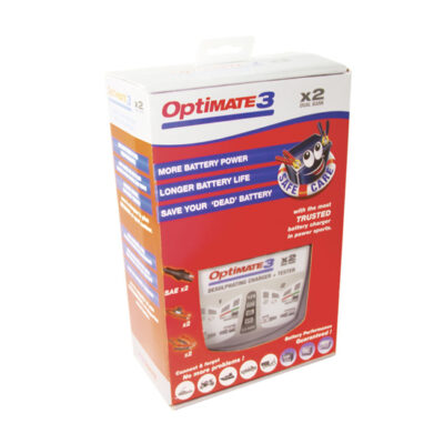 OPTIMATE 3 x2 BANK 12V 0.8A - TM 450 PRO - Optimate