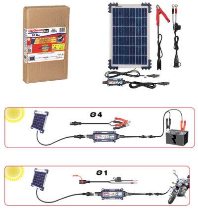 OPTIMATE SOLAR DUO avec panneau 10W - Optimate