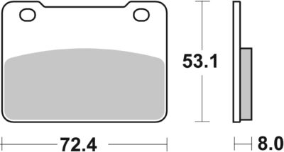 PLAQUETTES 215HF SYM /Sanyang Cruisym 300 LV30W1 - SBS