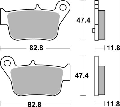 PLAQUETTES 218MS SYM /Sanyang Maxsym TL 500 TL47W1 - SBS