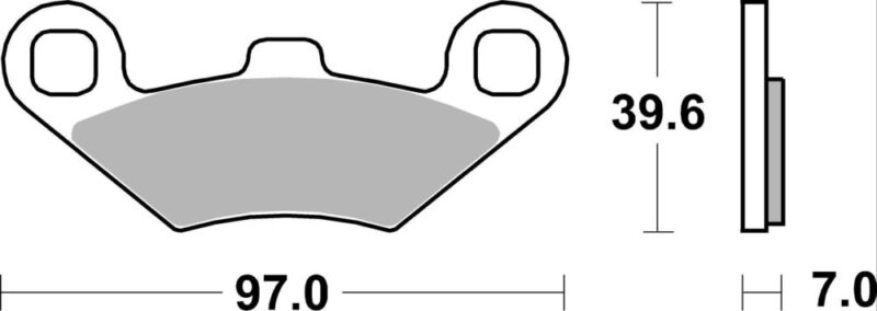 PLAQUETTES 219MS Peugeot Metropolis (3 roues) VGAX1A - SBS
