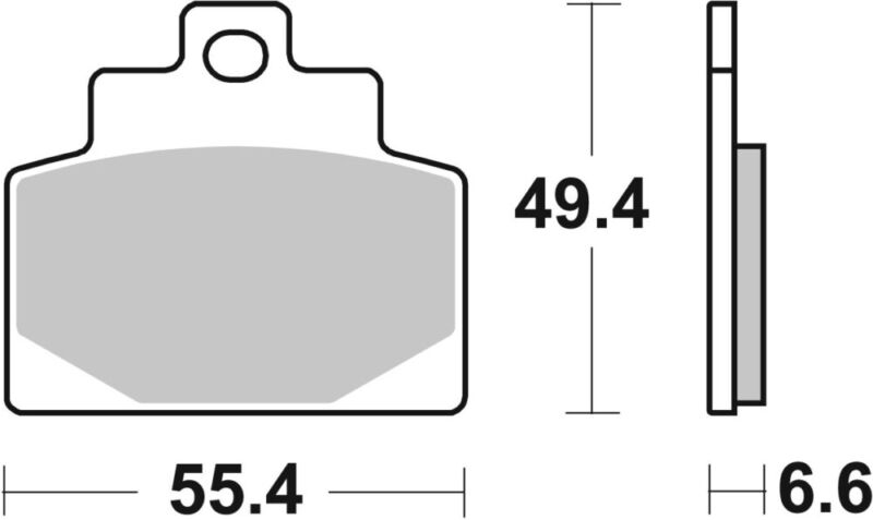 PLAQUETTES 224CT Piaggio / Vespa MP3 300 HPE ABS ASR ZAPTA21 - SBS